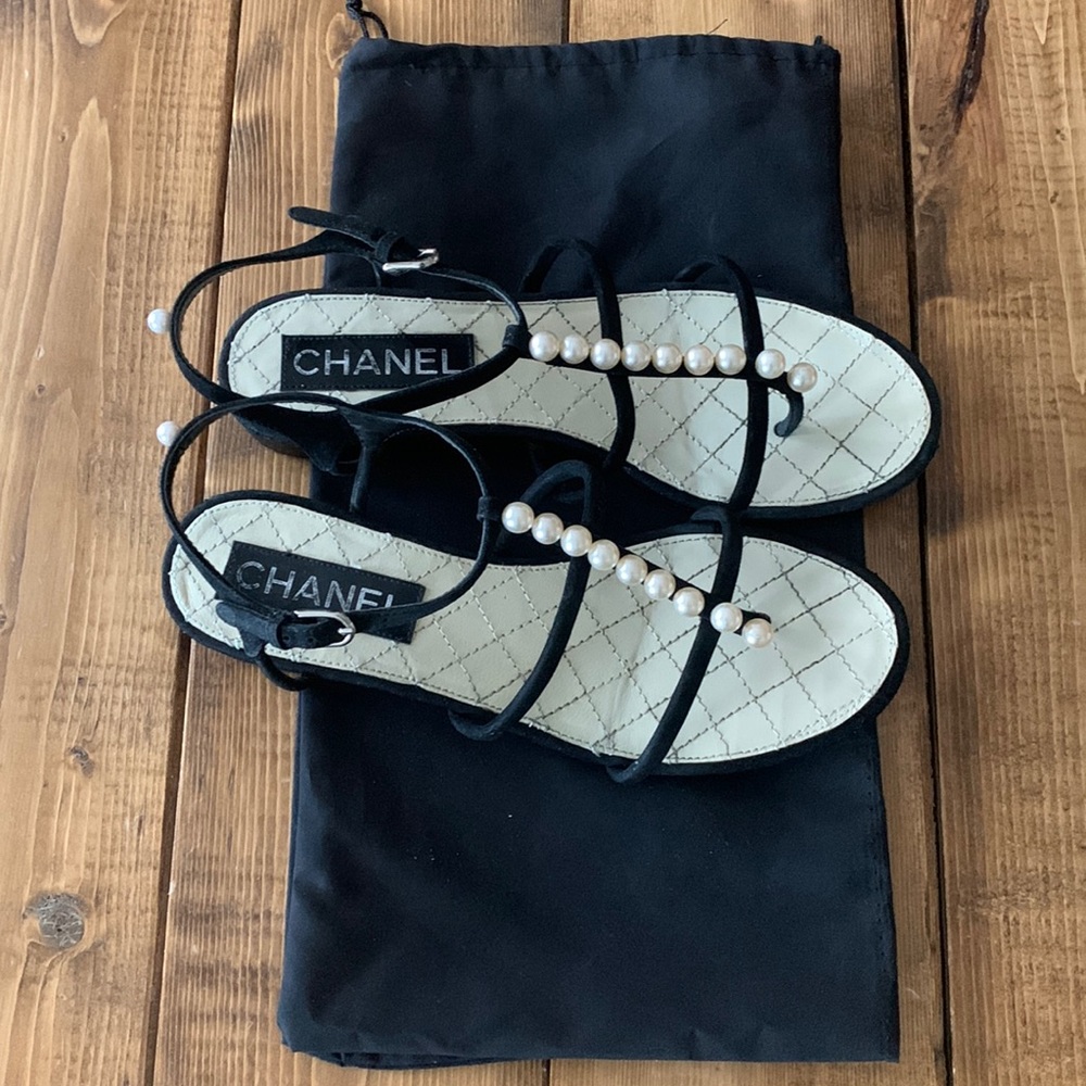Chanel Pearl Embellished Sandal